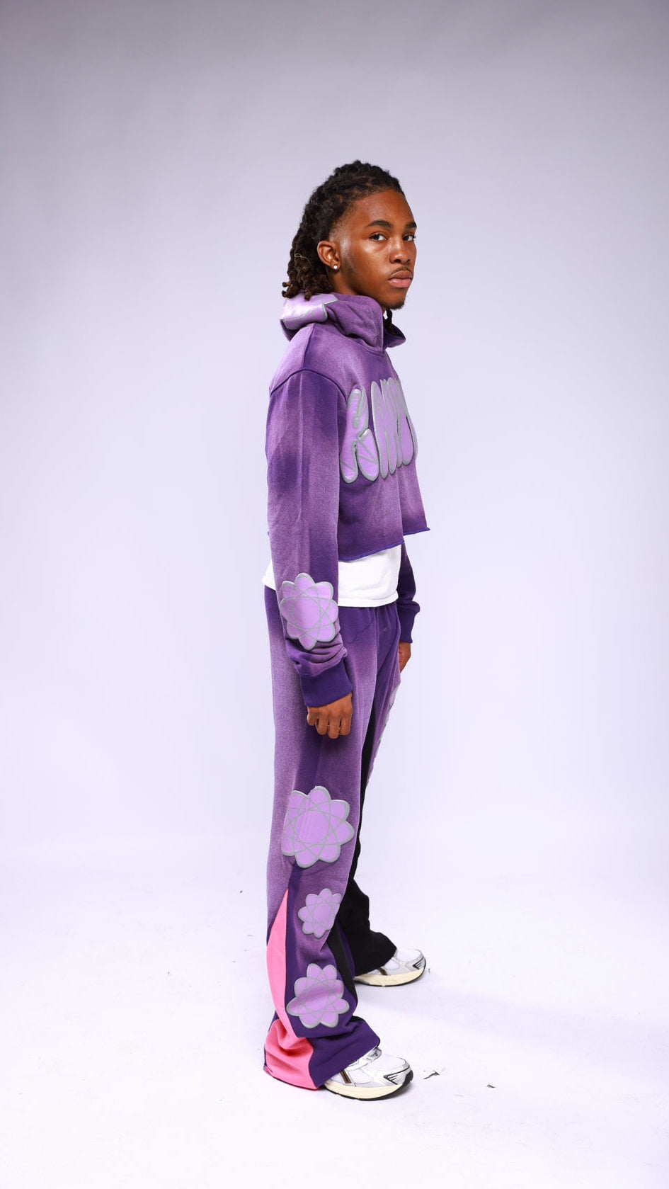 Floral Purple Hoodie