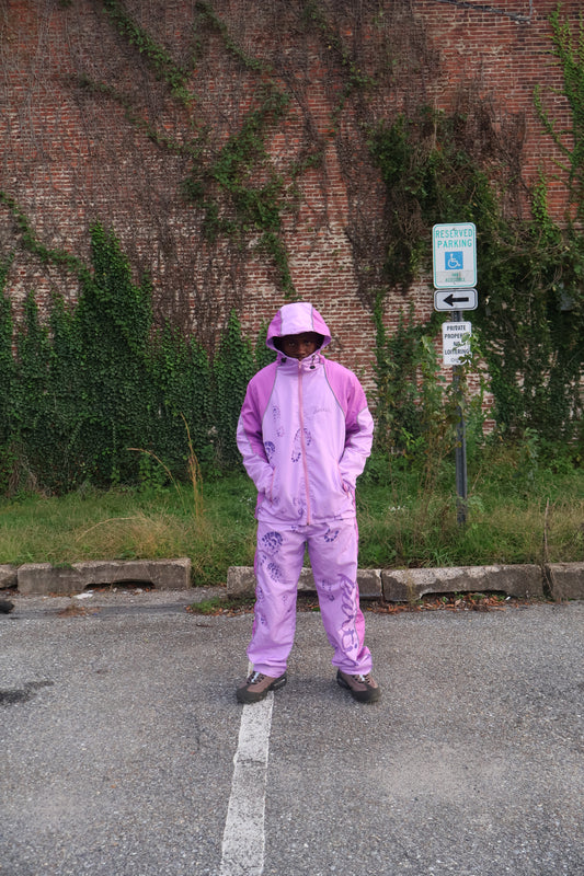 Mauve Windbreaker Hoodie