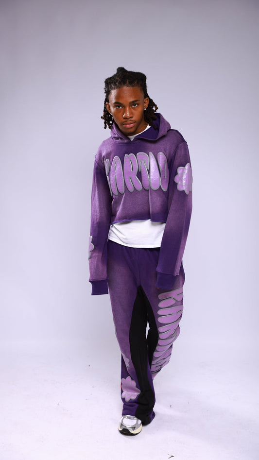 Floral Purple Hoodie