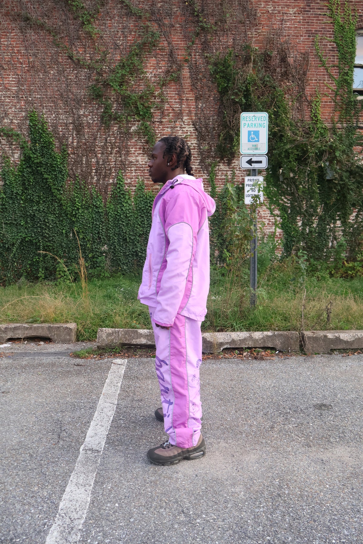 Mauve Windbreaker Hoodie