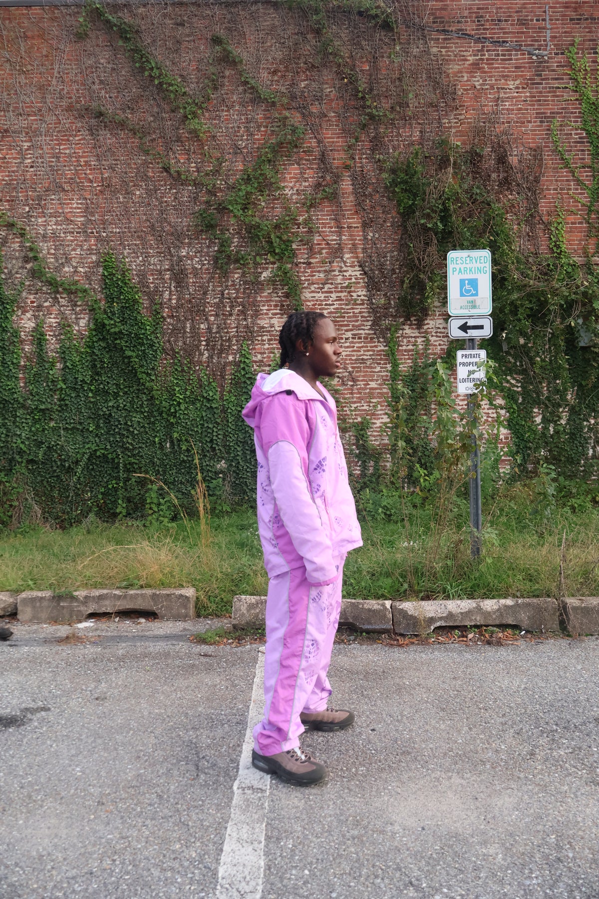 Mauve Windbreaker Hoodie